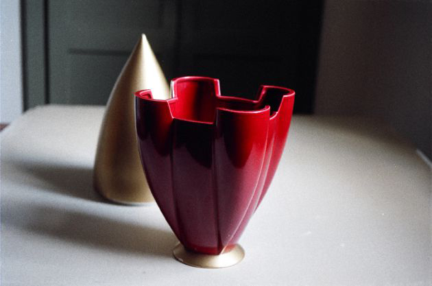 vaso in ceramica, h 40,5 cm